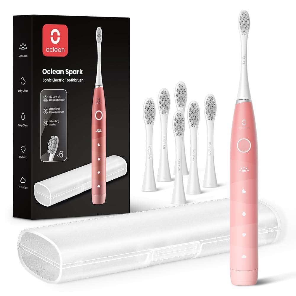 Escova de dentes elétrica Oclean 150 dias de duração da bateria com 6 cabeças