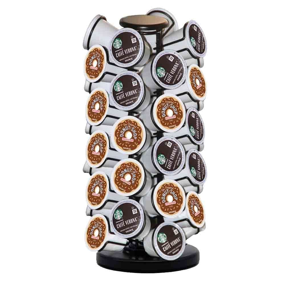 Suporte para cápsulas de café e organizador de armazenamento, suporte preto, 40 cápsulas