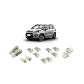 Kit 14 Lampadas Leds Pingo Teto Placa Re Citroen Aircross