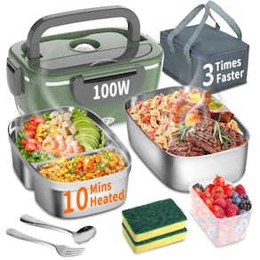 Lancheira aquecida IFENROL Electric 100W 1.5L com 2 recipientes