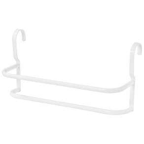 Suporte Toalha Alumínio Inox - Branco - 5/8 - 48x24x20cm