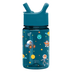 Garrafa de água Simple Modern Blippi Kids 350 ml com tampa de palha
