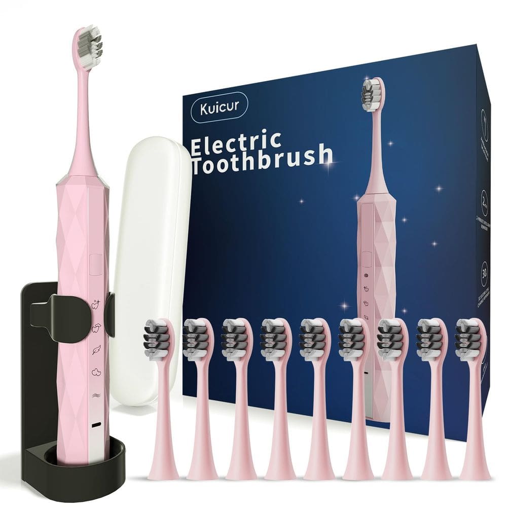 Escova de dentes elétrica Kuicur Diamond Style Sonic para adultos e crianças