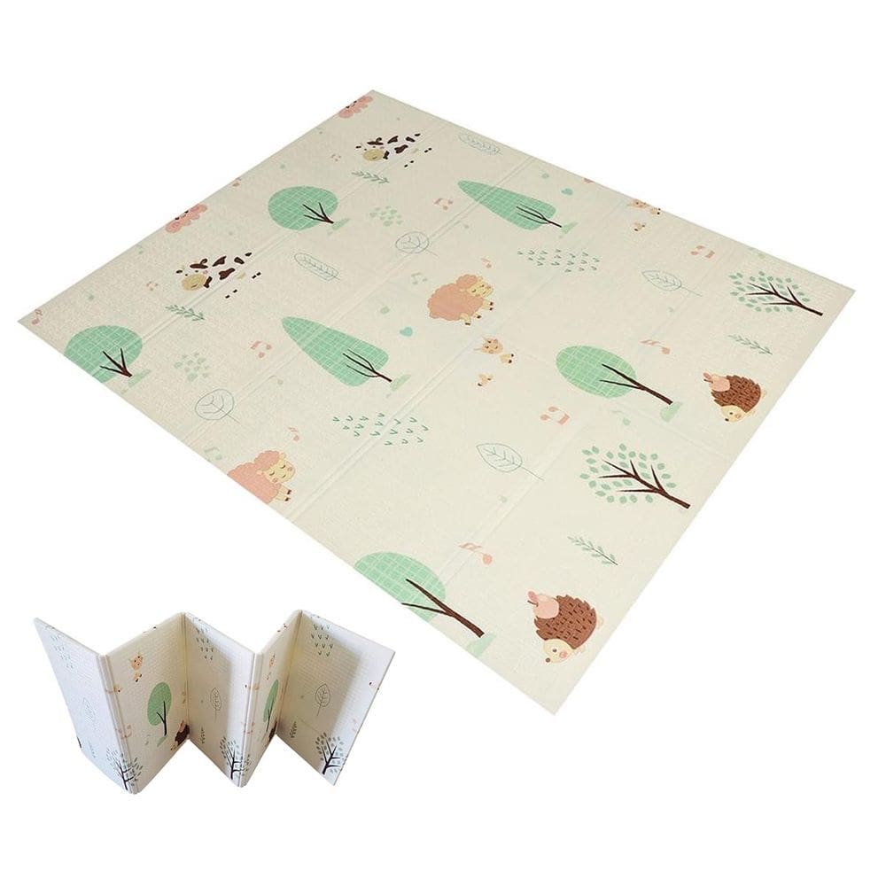 Tapete Infantil Bebe Criança Tatame Grande Dupla Face Emborrachado Macio Seguro Dobravel Antiderrapante Diversao Brincadeira Resistente
