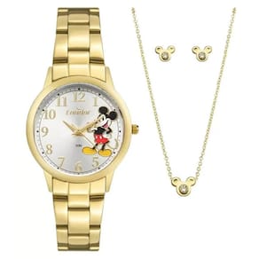 Relógio Condor Feminino Ref: Co2035ngs/k4k Dourado Mickey + Semijoia