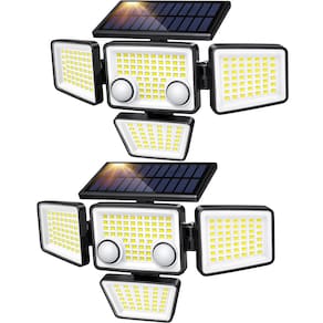 Luzes solares externas LYWALT 3000LM 188 LED Sensor de movimento