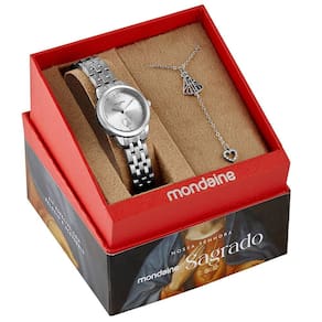 Relogio Mondaine Feminino Ref: 99749l0mkne2 Prateado Nossa Senhora Aparecida