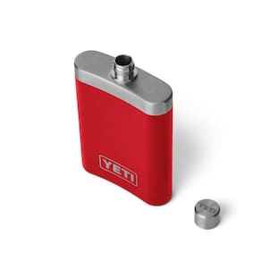 Frasco YETI 200 ml 7 onças com aço inoxidável Funnel Rescue Red 18/8