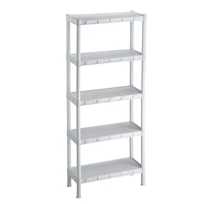 Estante Branca Plástico Modular Com 5 Prateleiras Agraplast