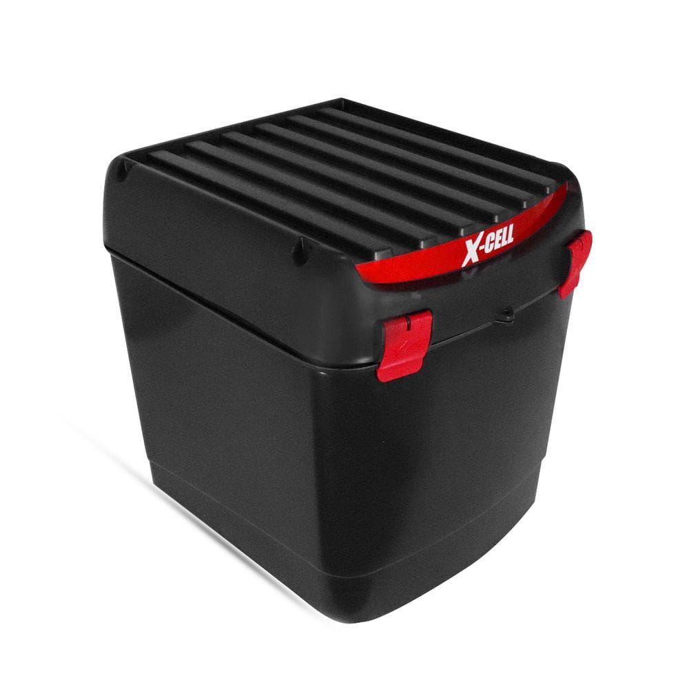Baú Moto Bauleto X-Cell 100L Entrega Transporte C/ Trava