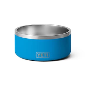 Taça para cães YETI Boomer 8 antiderrapante de aço inoxidável 1,9 L azul