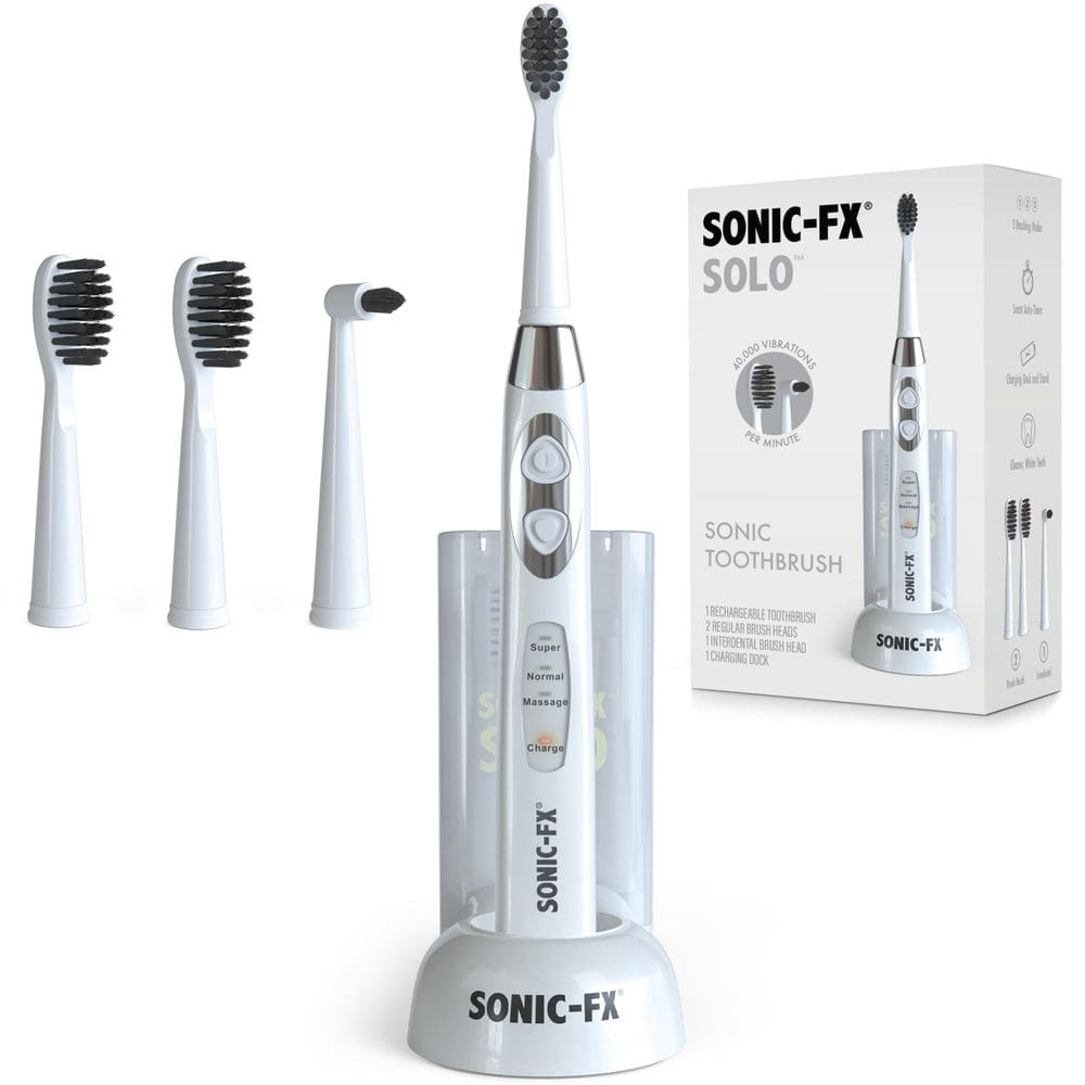 Escova de dentes elétrica Sonic-FX Solo Sonic 3 modos de escovação