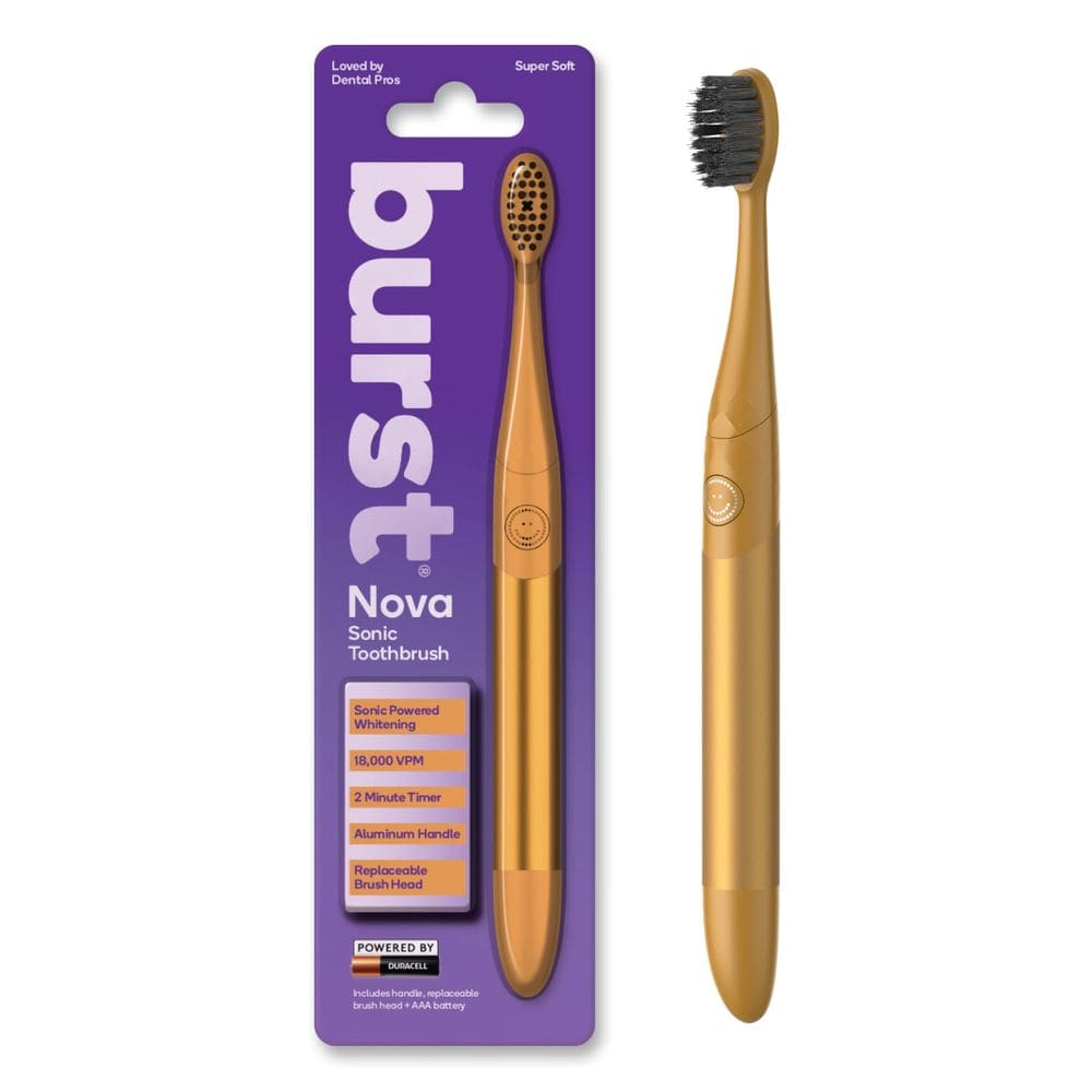 Escova de dentes Burst Nova Sonic Powered Teeth Whitening Orange