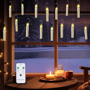 Velas flutuantes JOSU Thanksgiving Christmas, 20 unidades com controle remoto