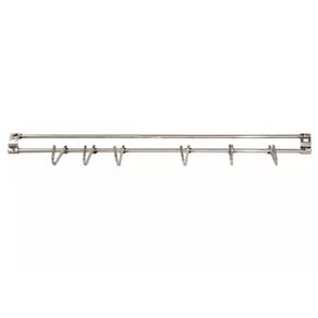 Suporte Parede Inox 6 Ganchos P/ Utensílios - Mimo Style