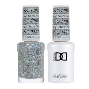 Conjunto de esmaltes em gel Daisy DND Multi Glitter 15 ml Snow Way! 779