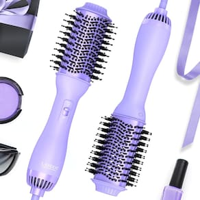 Escova para secador de cabelo LANDOT One-Step Secador Styler Purple