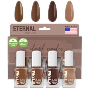 Conjunto de esmaltes Eternal Nude Dark Brown 13,5 ml (conjunto de 4)