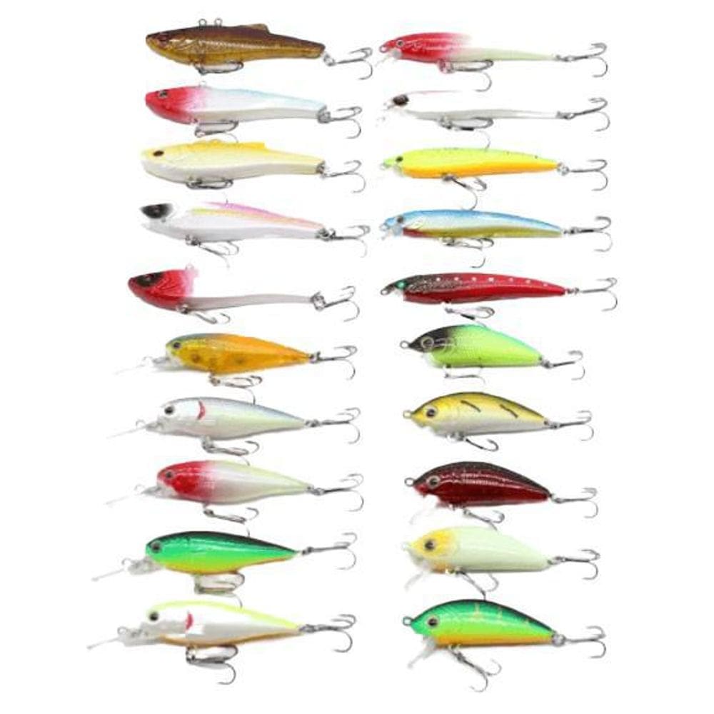 Kit 20 Mini Iscas Artificiais Para Tucunaré Traíra Tilapia