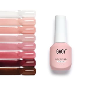 Conjunto de esmaltes GAOY Jelly Gel 8 cores translúcidas 7 mL