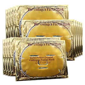 Máscara facial Jakuva 24k Gold Gel com colágeno 15 unidades
