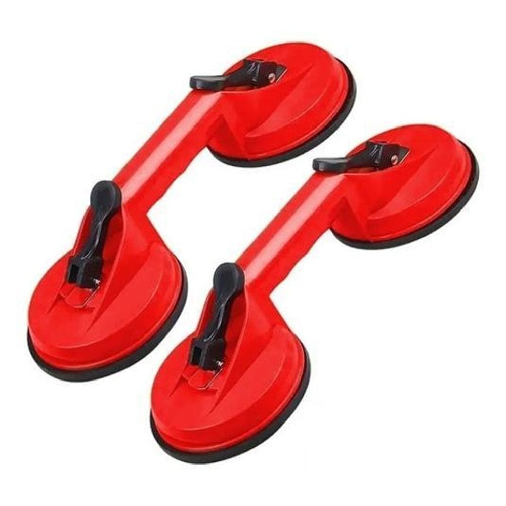 Ventosas Dupla 80kg | Porcelanatos e Vidros | DM Ferramentas