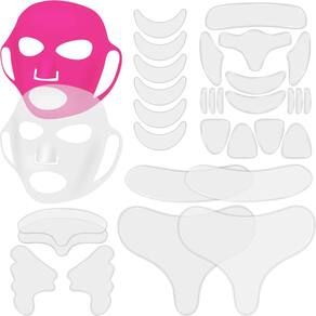 Conjunto de almofadas de silicone Maitys, 32 peças, rosto, peito e pescoço, reutilizável
