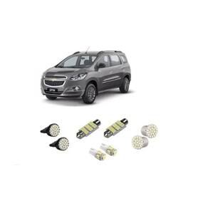 Kit 8 Lâmpadas LEDs SMD Chevrolet Spin Blue Lion