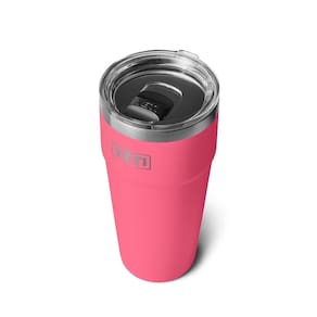 Copo YETI Rambler 887ml empilhável de aço inoxidável rosa