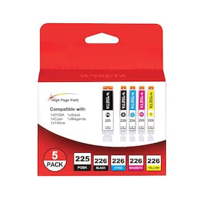 Cartuchos de tinta Wiseta compatíveis com Canon 226 PGI-225 CLI-226