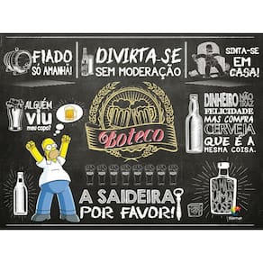 Painel Retangular 3D Sublimado Boteco 2,0X1,5 Frt-385
