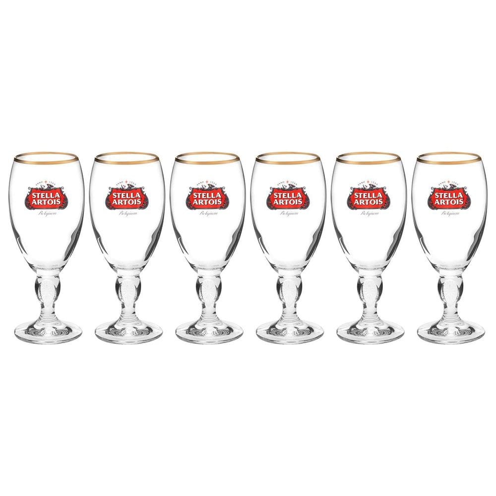 Jogo De Taças Para Cerveja De Vidro 6 Peças -Stella Artois