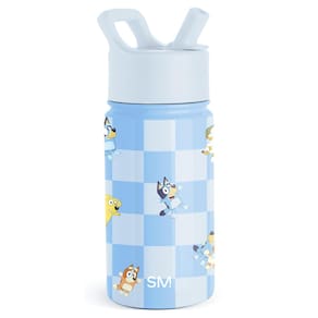 Garrafa de água Simple Modern Bluey Kids Straw 414ml isolada
