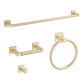 Conjunto de ferramentas de banheiro bluebyrne Brushed Gold 4 peças