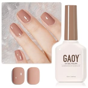 Verniz de unhas em gel GAOY Nude Brown 16ml Soak Off para manicure