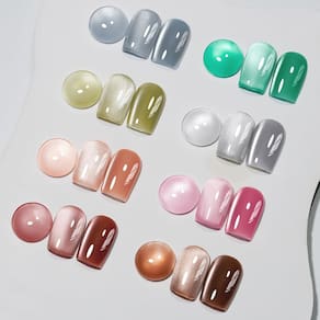 Conjunto de esmaltes MIZHSE Cat Eye Gel Moonlight 8 cores+Magnet