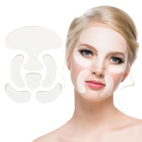 Conjunto de adesivos anti-rugas Yviso, silicone reutilizável, 6 adesivos