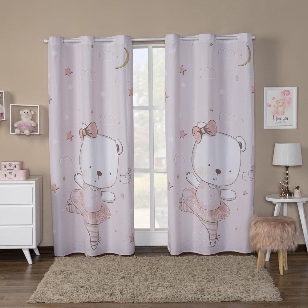 Cortina Infantil 3,00x2,20 Estampada para Meninos e Meninas
