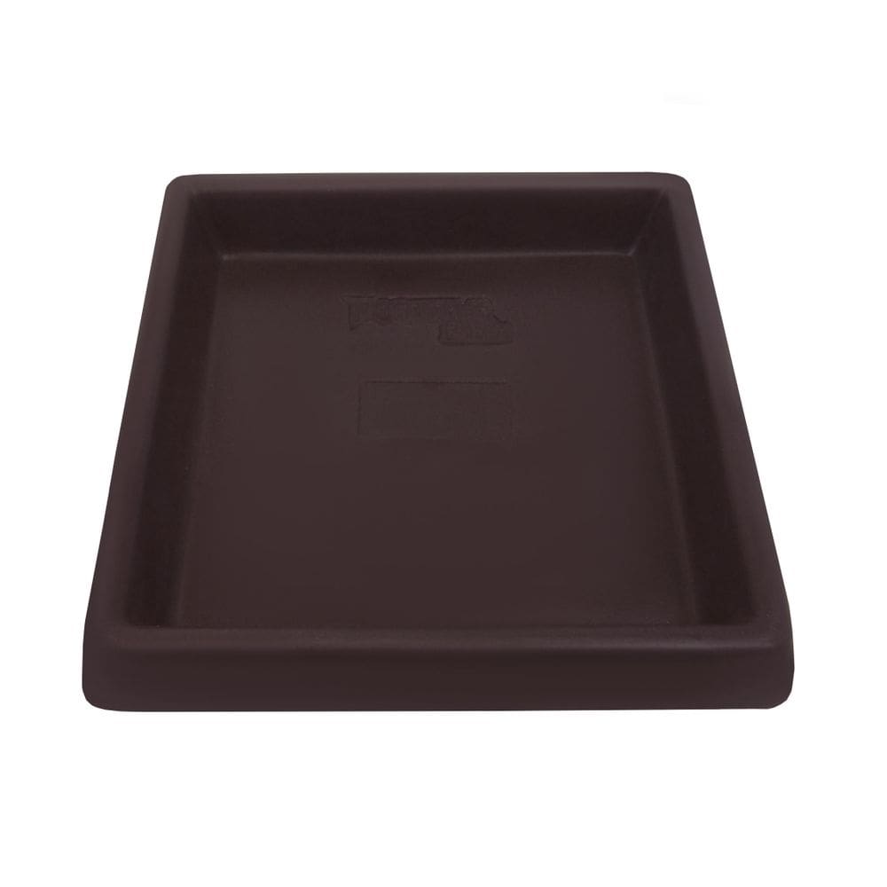Prato Base Quadrado Para Vaso De Planta Em Polietileno 22 Cm