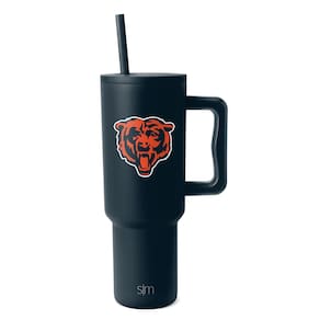 Copo Simple Modern NFL Chicago Bears de 1,2 L com alça e canudo