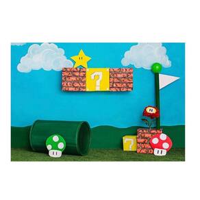 Fundo Fotográfico Newborn Super Mario 2,6X1,7 Ffm-018
