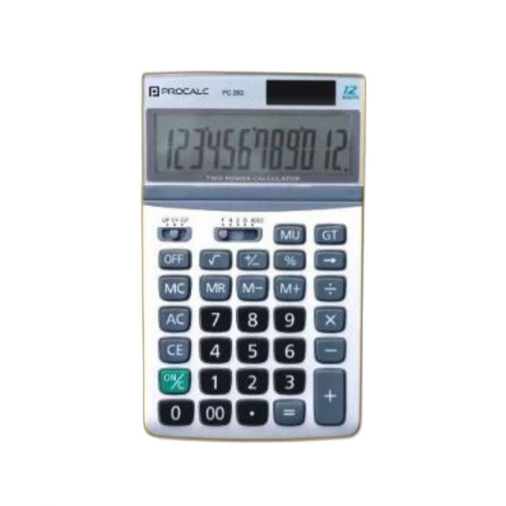 Calculadora De Mesa Escritório Procalc Pc263 12 Digítos