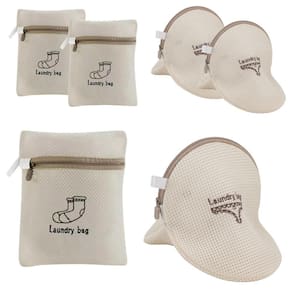 Kit 06 Sacos Para Lavar Roupas Intimas Na Máquina Lavadora