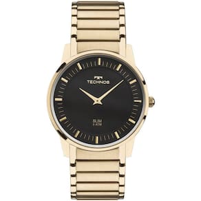 Relógio Technos Slim Gl20aq/4p Unissex Aço Dourado 23cm