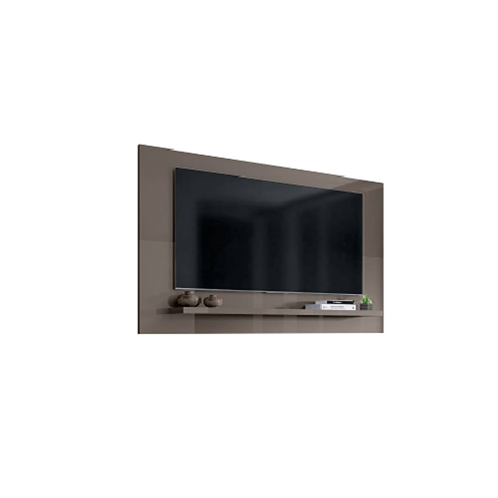 Painel Para Tv Safira 1.35 Cinza Perola - Casa D Móveis
