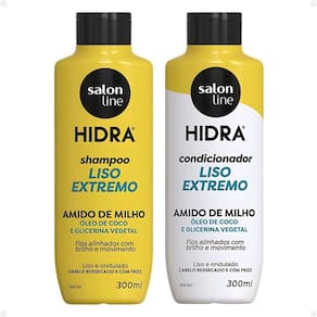 Salon Line Hidra: Shampoo e Condicionador Liso Extremo 300ml