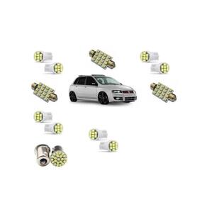 Kit Lâmpada Led Fiat Stilo Super Branca Blue Lion