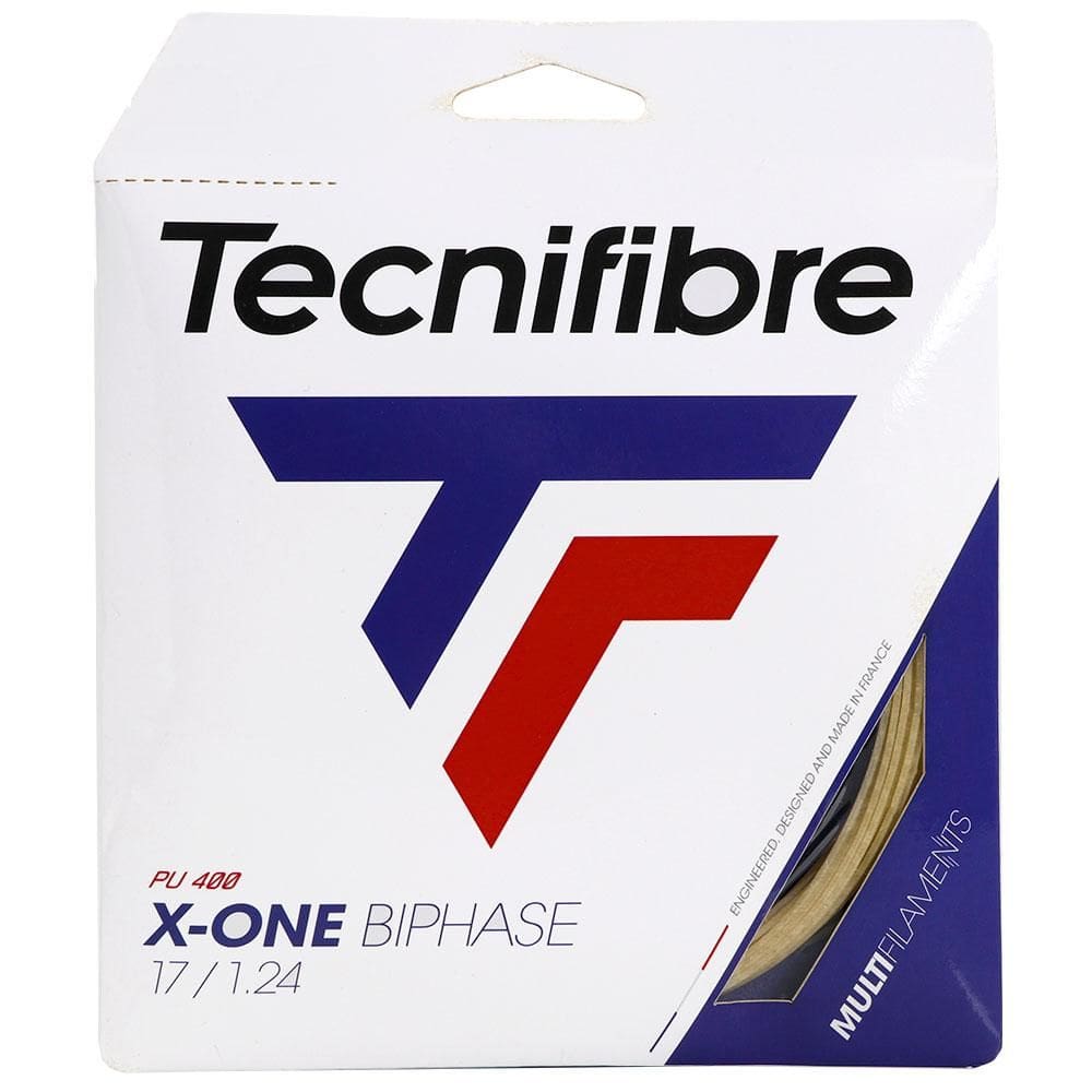 Corda Tecnifibre X-One Biphase 17 1.24mm Natural - Set Individual