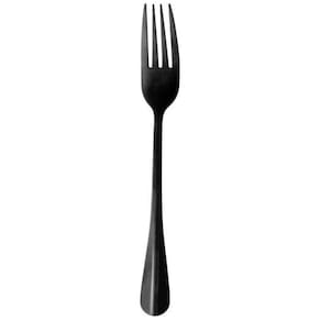 Conjunto 6 Garfos Para Mesa De Aço Inox Positano Preto 23Cm