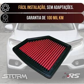 Filtro Ar Esportivo Honda Hr-V 1.8 16V Flex Ano 2016 A 2022